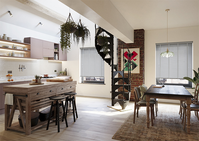 Ecowood Deluxe, Tranquil Grey Fine Grain - Twist&Fit Venetian Blind - Image 6